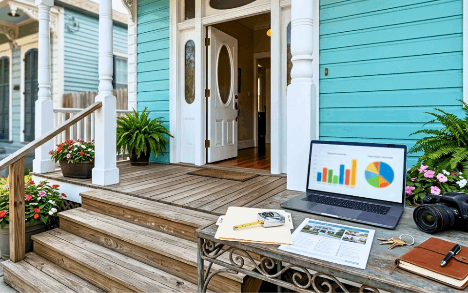 Prepared New Orleans home with pricing and marketing tools showing strategic selling during market changes.